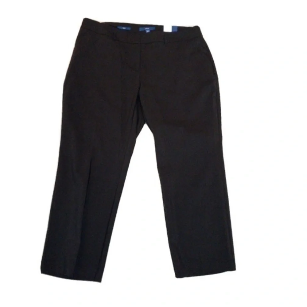 NWT Apt 9 Straight Pants Torie Mid Rise 24 Tall / long inseam 33” waist 47-48.5”